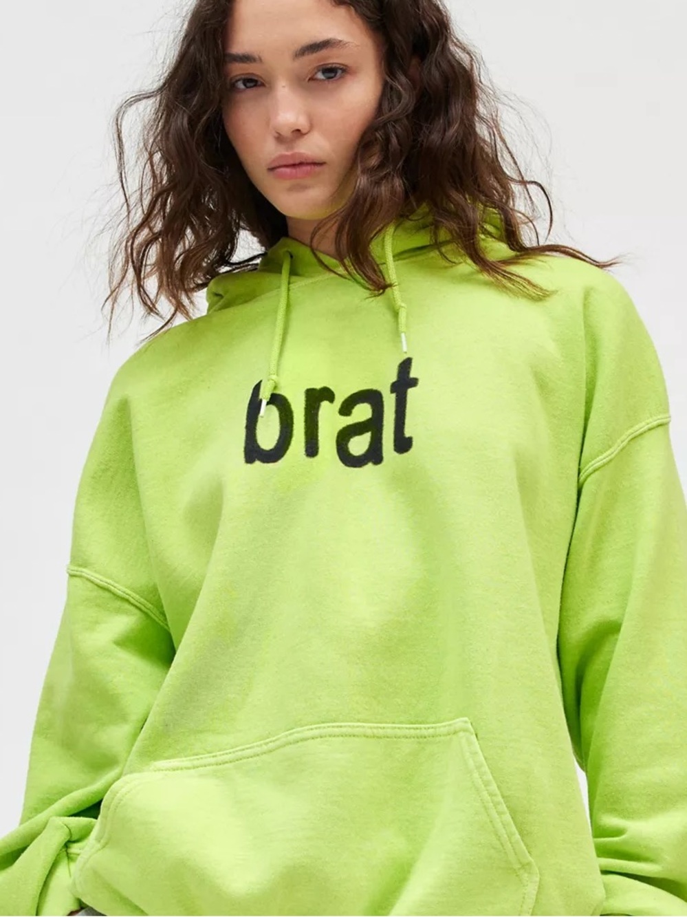 Charli xcx UO Exclusive Brat Graphic Oversized Hoodie Sweatshirt